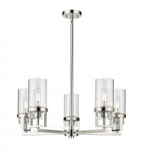 Innovations Lighting 426-5CR-PN-G426-8CL - Utopia - 5 Light - 24 inch - Polished Nickel - Chandelier