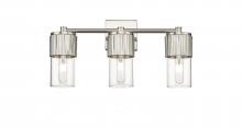 Innovations Lighting 428-3W-SN-G428-7CL - Bolivar - 3 Light - 21 inch - Satin Nickel - Bath Vanity Light