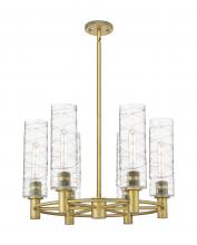 Innovations Lighting 434-6CR-BB-G434-12DE - Crown Point - 6 Light - 24 inch - Brushed Brass - Chandelier