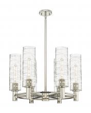 Innovations Lighting 434-6CR-PN-G434-12DE - Crown Point - 6 Light - 24 inch - Polished Nickel - Chandelier