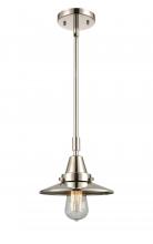 Innovations Lighting 447-1S-PN-M1 - Railroad - 1 Light - 8 inch - Polished Nickel - Mini Pendant