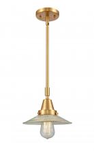 Innovations Lighting 447-1S-SG-G2 - Halophane - 1 Light - 9 inch - Satin Gold - Mini Pendant