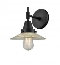 Innovations Lighting 447-1W-BK-G2-LED - Halophane - 1 Light - 9 inch - Matte Black - Sconce