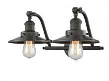  515-2W-OB-M5 - Railroad - 2 Light - 18 inch - Oil Rubbed Bronze - Bath Vanity Light