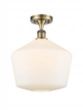  516-1C-AB-G651-12 - Cindyrella - 1 Light - 12 inch - Antique Brass - Semi-Flush Mount