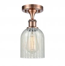 Innovations Lighting 516-1C-AC-G2511 - Caledonia - 1 Light - 5 inch - Antique Copper - Semi-Flush Mount