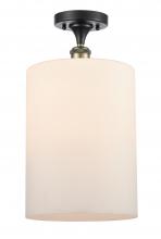 Innovations Lighting 516-1C-BAB-G111-L - Cobbleskill - 1 Light - 9 inch - Black Antique Brass - Semi-Flush Mount