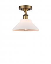 Innovations Lighting 516-1C-BB-G131 - Orwell - 1 Light - 8 inch - Brushed Brass - Semi-Flush Mount