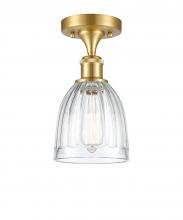 Innovations Lighting 516-1C-SG-G442 - Brookfield - 1 Light - 6 inch - Satin Gold - Semi-Flush Mount