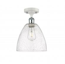 Innovations Lighting 516-1C-WPC-GBD-94-LED - Bristol - 1 Light - 9 inch - White Polished Chrome - Semi-Flush Mount