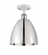 Innovations Lighting 516-1C-WPC-MBD-9-PC - Bristol - 1 Light - 9 inch - White Polished Chrome - Semi-Flush Mount