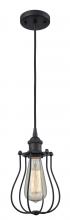 Innovations Lighting 516-1P-BK-CE513-BK-LED - Muselet - 1 Light - 6 inch - Matte Black - Cord hung - Mini Pendant