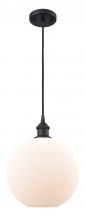 Innovations Lighting 516-1P-BK-G121-10 - Athens - 1 Light - 10 inch - Matte Black - Cord hung - Mini Pendant