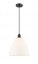 Innovations Lighting 516-1P-BK-GBD-121 - Bristol - 1 Light - 12 inch - Matte Black - Cord hung - Mini Pendant