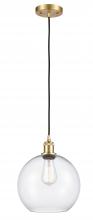 Innovations Lighting 516-1P-SG-G122-10 - Athens - 1 Light - 10 inch - Satin Gold - Cord hung - Mini Pendant