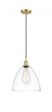  516-1P-SG-GBD-122 - Bristol - 1 Light - 12 inch - Satin Gold - Cord hung - Mini Pendant