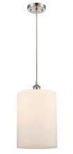  516-1P-SN-G111-L - Cobbleskill - 1 Light - 9 inch - Brushed Satin Nickel - Cord hung - Mini Pendant