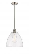 Innovations Lighting 516-1P-SN-GBD-124 - Bristol - 1 Light - 12 inch - Brushed Satin Nickel - Cord hung - Mini Pendant