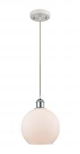 Innovations Lighting 516-1P-WPC-G121-8 - Athens - 1 Light - 8 inch - White Polished Chrome - Cord hung - Mini Pendant