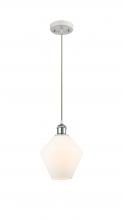  516-1P-WPC-G651-8-LED - Cindyrella - 1 Light - 8 inch - White Polished Chrome - Cord hung - Mini Pendant