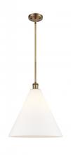  516-1S-BB-GBC-161 - Berkshire - 1 Light - 16 inch - Brushed Brass - Pendant