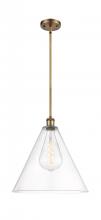 Innovations Lighting 516-1S-BB-GBC-162 - Berkshire - 1 Light - 16 inch - Brushed Brass - Pendant