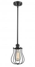 Innovations Lighting 516-1S-BK-CE513-BK-LED - Muselet - 1 Light - 6 inch - Matte Black - Mini Pendant