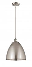 Innovations Lighting 516-1S-SN-MBD-12-SN - Bristol - 1 Light - 12 inch - Brushed Satin Nickel - Pendant