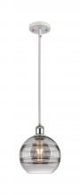 Innovations Lighting 516-1S-WPC-G556-8SM - Rochester - 1 Light - 8 inch - White Polished Chrome - Mini Pendant