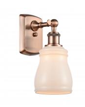 Innovations Lighting 516-1W-AC-G391 - Ellery - 1 Light - 5 inch - Antique Copper - Sconce