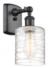 Innovations Lighting 516-1W-BK-G1113 - Cobbleskill - 1 Light - 5 inch - Matte Black - Sconce