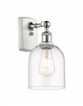 Innovations Lighting 516-1W-WPC-G558-6CL - Bella - 1 Light - 6 inch - White Polished Chrome - Sconce