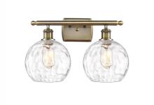 Innovations Lighting 516-2W-AB-G1215-8 - Athens Water Glass - 2 Light - 18 inch - Antique Brass - Bath Vanity Light