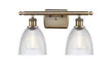 Innovations Lighting 516-2W-AB-G382 - Castile - 2 Light - 16 inch - Antique Brass - Bath Vanity Light