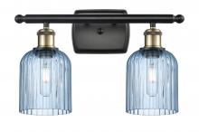  516-2W-BAB-G559-5BL - Bridal Veil - 2 Light - 15 inch - Black Antique Brass - Bath Vanity Light