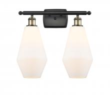 Innovations Lighting 516-2W-BAB-G651-7 - Cindyrella - 2 Light - 17 inch - Black Antique Brass - Bath Vanity Light