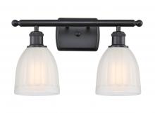 Innovations Lighting 516-2W-BK-G441 - Brookfield - 2 Light - 16 inch - Matte Black - Bath Vanity Light