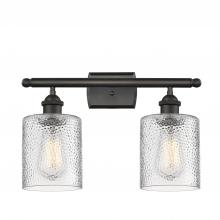  516-2W-OB-G112 - Cobbleskill - 2 Light - 15 inch - Oil Rubbed Bronze - Bath Vanity Light