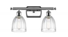  516-2W-PC-G442 - Brookfield - 2 Light - 16 inch - Polished Chrome - Bath Vanity Light