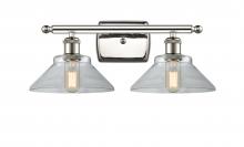  516-2W-PN-G132 - Orwell - 2 Light - 18 inch - Polished Nickel - Bath Vanity Light