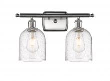  516-2W-SN-G558-6SDY - Bella - 2 Light - 16 inch - Brushed Satin Nickel - Bath Vanity Light