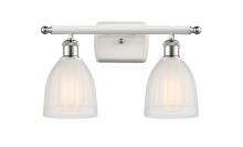 Innovations Lighting 516-2W-WPC-G441 - Brookfield - 2 Light - 16 inch - White Polished Chrome - Bath Vanity Light