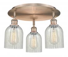 Innovations Lighting 516-3C-AC-G2511 - Caledonia - 3 Light - 17 inch - Antique Copper - Flush Mount