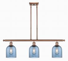  516-3I-AC-G558-6BL - Bella - 3 Light - 36 inch - Antique Copper - Cord hung - Island Light