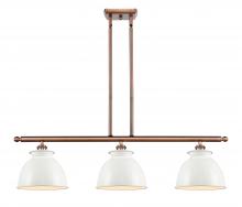  516-3I-AC-M14-W - Adirondack - 3 Light - 36 inch - Antique Copper - Cord hung - Island Light