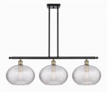 Innovations Lighting 516-3I-BAB-G555-12CL - Ithaca - 3 Light - 39 inch - Black Antique Brass - Cord hung - Island Light