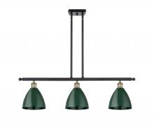 Innovations Lighting 516-3I-BAB-MBD-75-GR - Plymouth - 3 Light - 36 inch - Black Antique Brass - Cord hung - Island Light