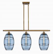 Innovations Lighting 516-3I-BB-G557-8BL - Vaz - 3 Light - 36 inch - Brushed Brass - Cord hung - Island Light