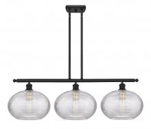 Innovations Lighting 516-3I-BK-G555-12CL - Ithaca - 3 Light - 39 inch - Matte Black - Cord hung - Island Light