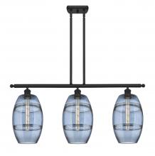 Innovations Lighting 516-3I-BK-G557-8BL - Vaz - 3 Light - 36 inch - Matte Black - Cord hung - Island Light